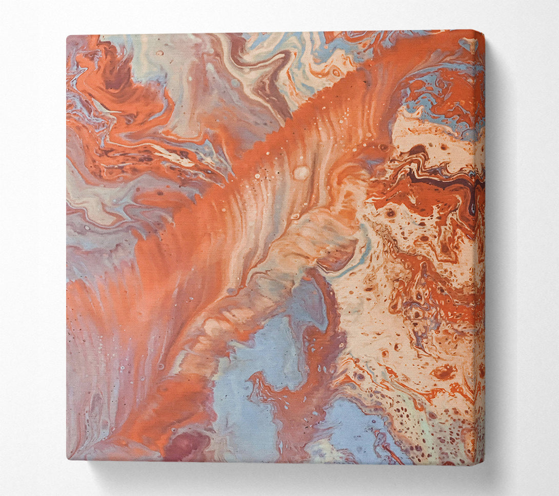  A Canvas Print of Coral Swirl Dreams Canvas Art