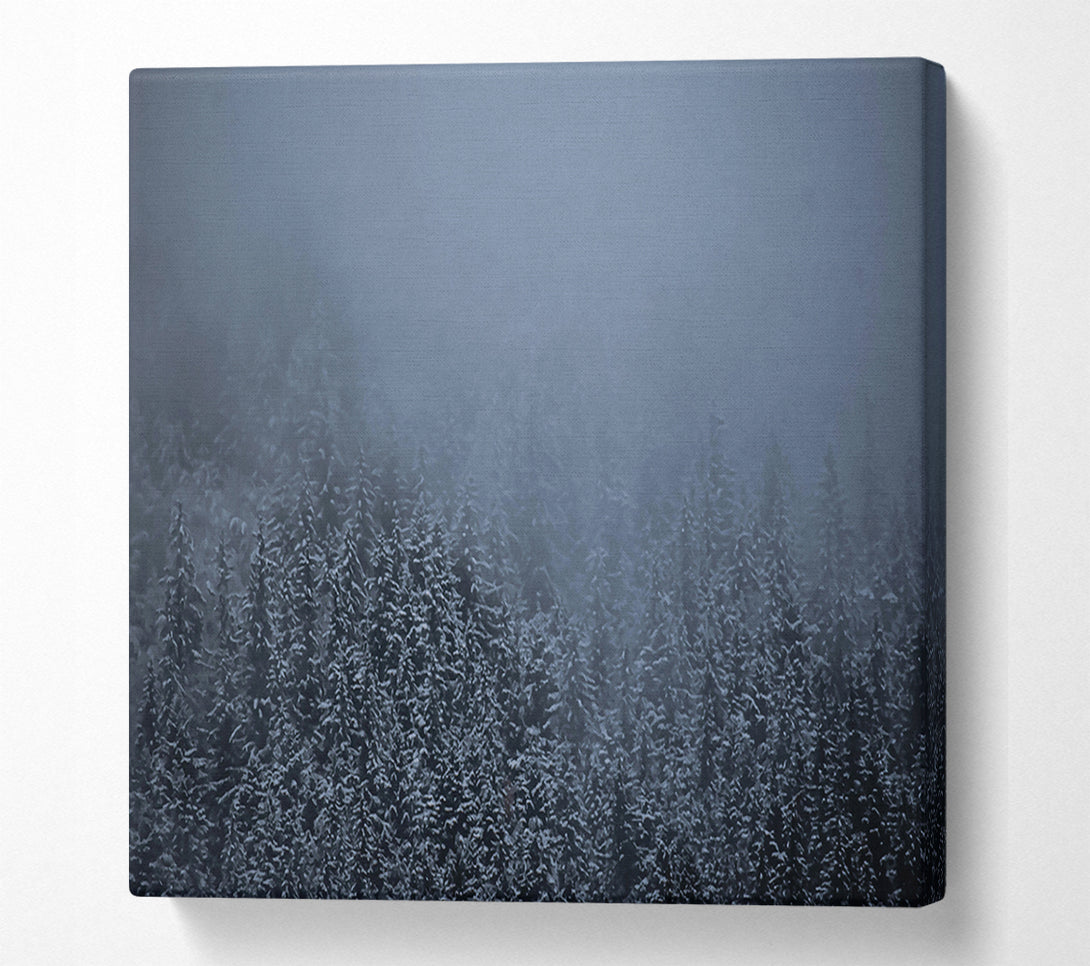  A Canvas Print of Blue Mist Forest Canvas Wall Art