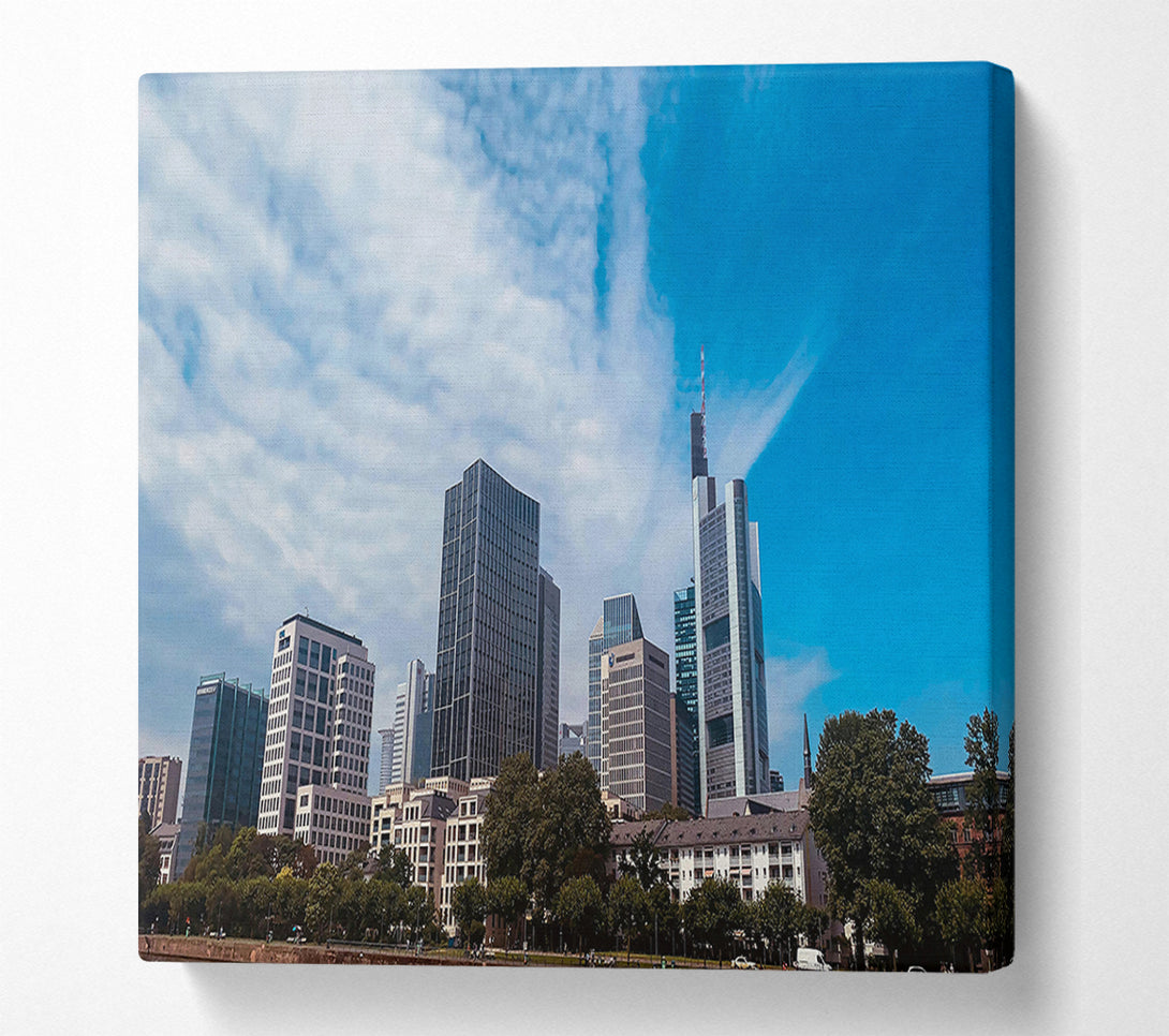  A Canvas Print of Azure Skyline Dreams Canvas Wall Art