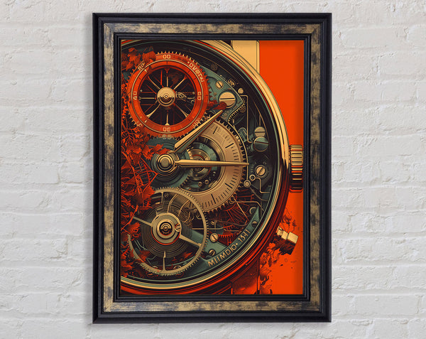 Clockwork Watch Framed Print