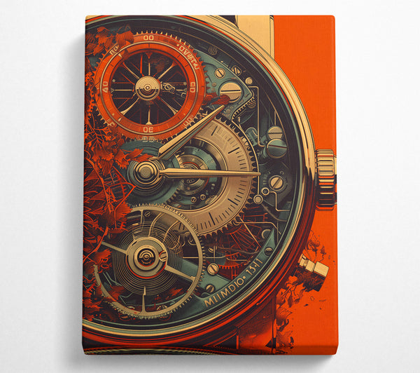  A Canvas Print of Clockwork Watch Canvas Art