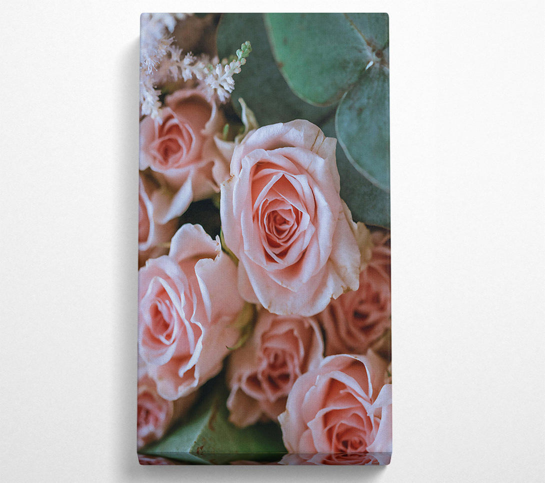  A Canvas Print of Blush Rose Bouquet Canvas Wall Art