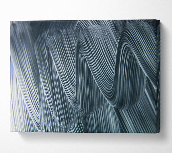  A Canvas Print of Silver Wave Patterns Canvas Art
