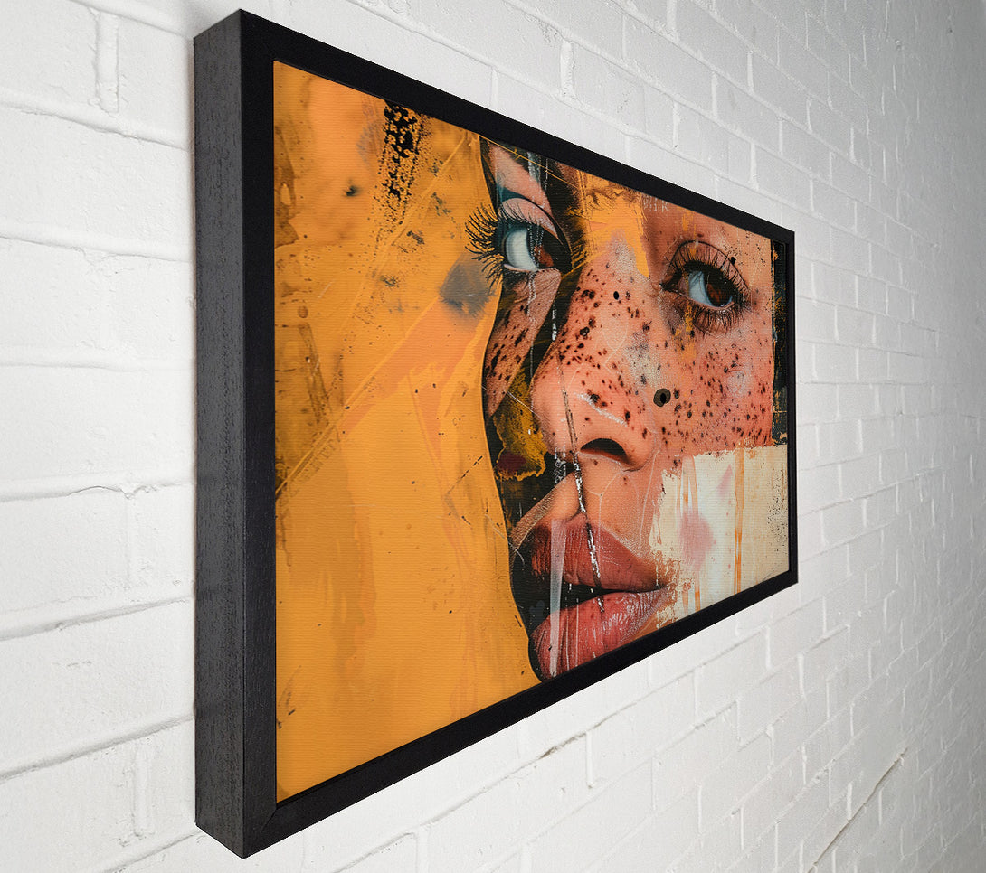  A Canvas Print of Close Up Freckles Canvas Art