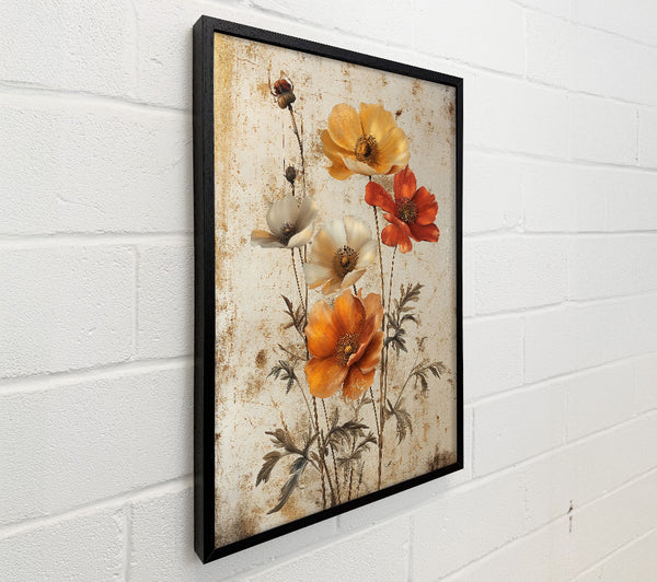 Golden Floral Bloom