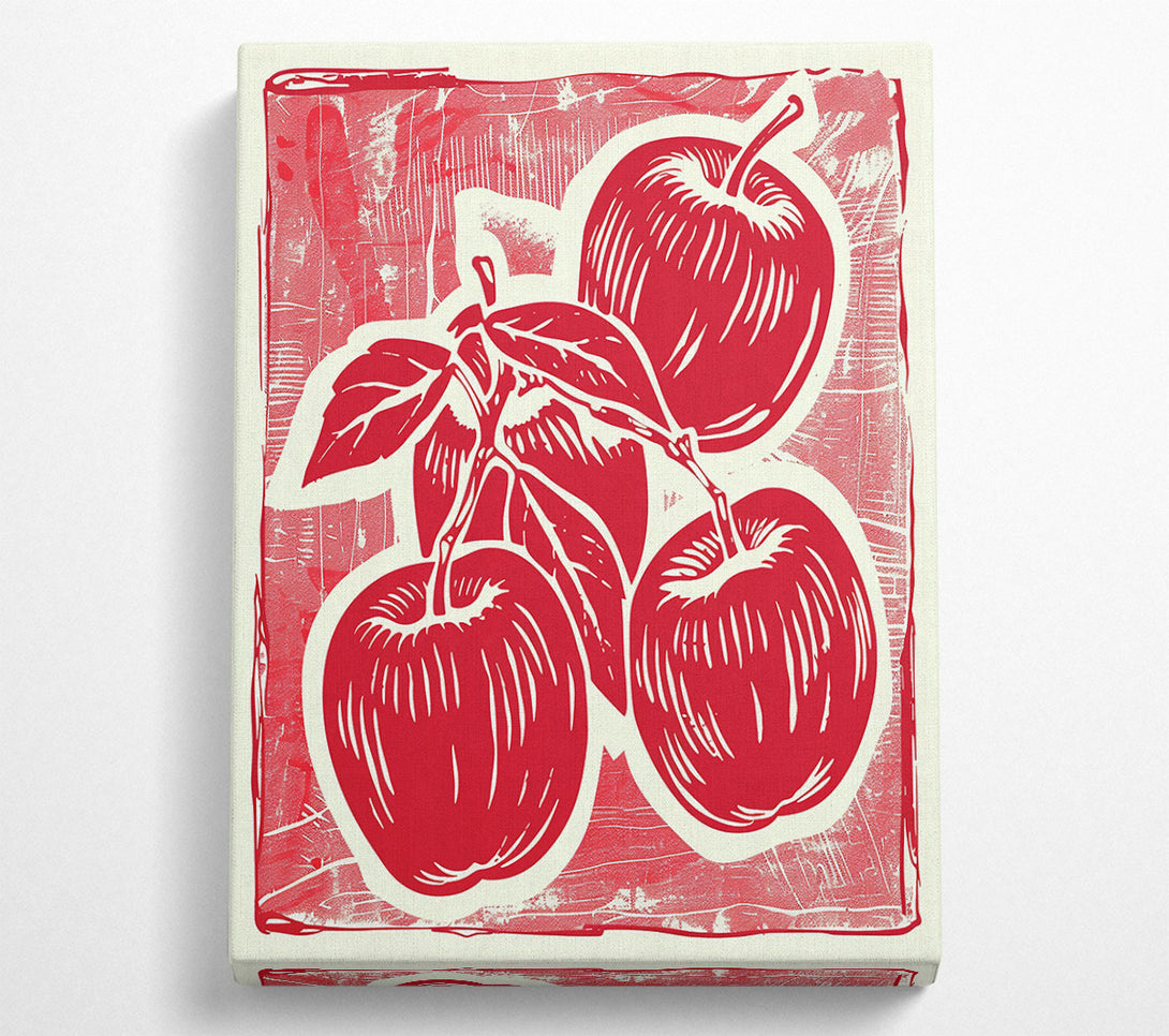  A Canvas Print of Crimson Apple Harvest Canvas Wall Art