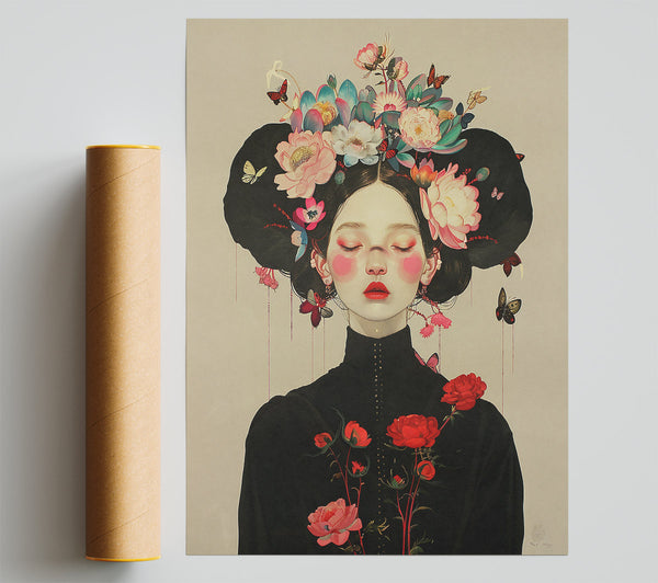 Crimson Bloom Dream Poster