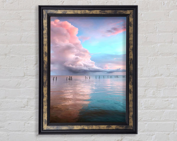Clouds Over The Sea Framed Print