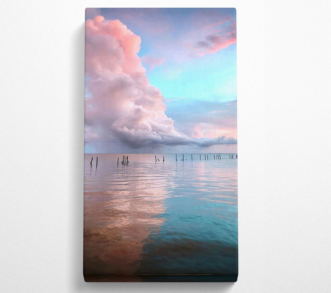  A Canvas Print of Clouds Over The Sea Canvas Print