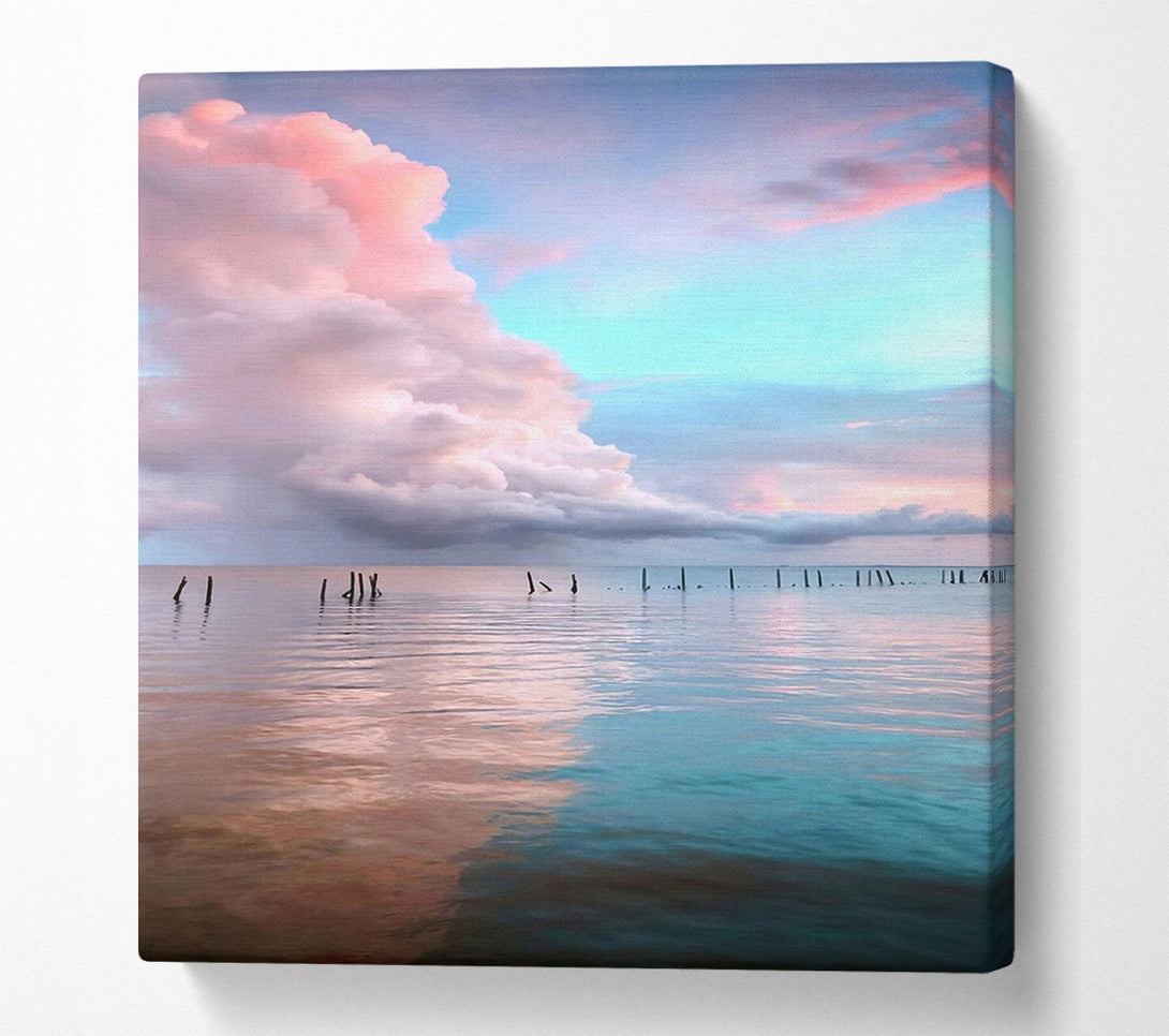  A Canvas Print of Clouds Over The Sea Canvas Print