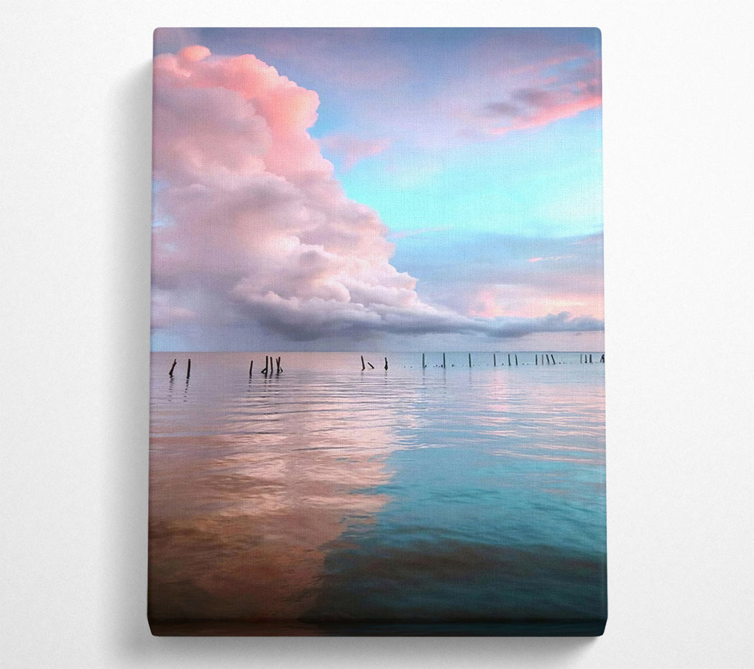  A Canvas Print of Clouds Over The Sea Canvas Print