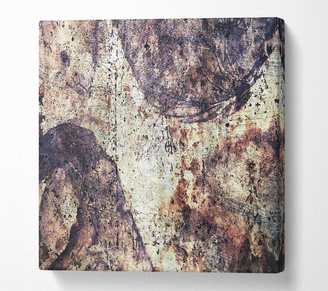 A Canvas Print of Rust-Toned Impressions Canvas Wall Art