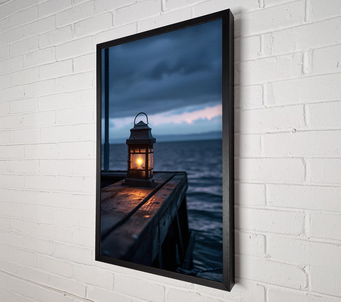  A Canvas Print of Coastal Lantern Canvas Wall Art