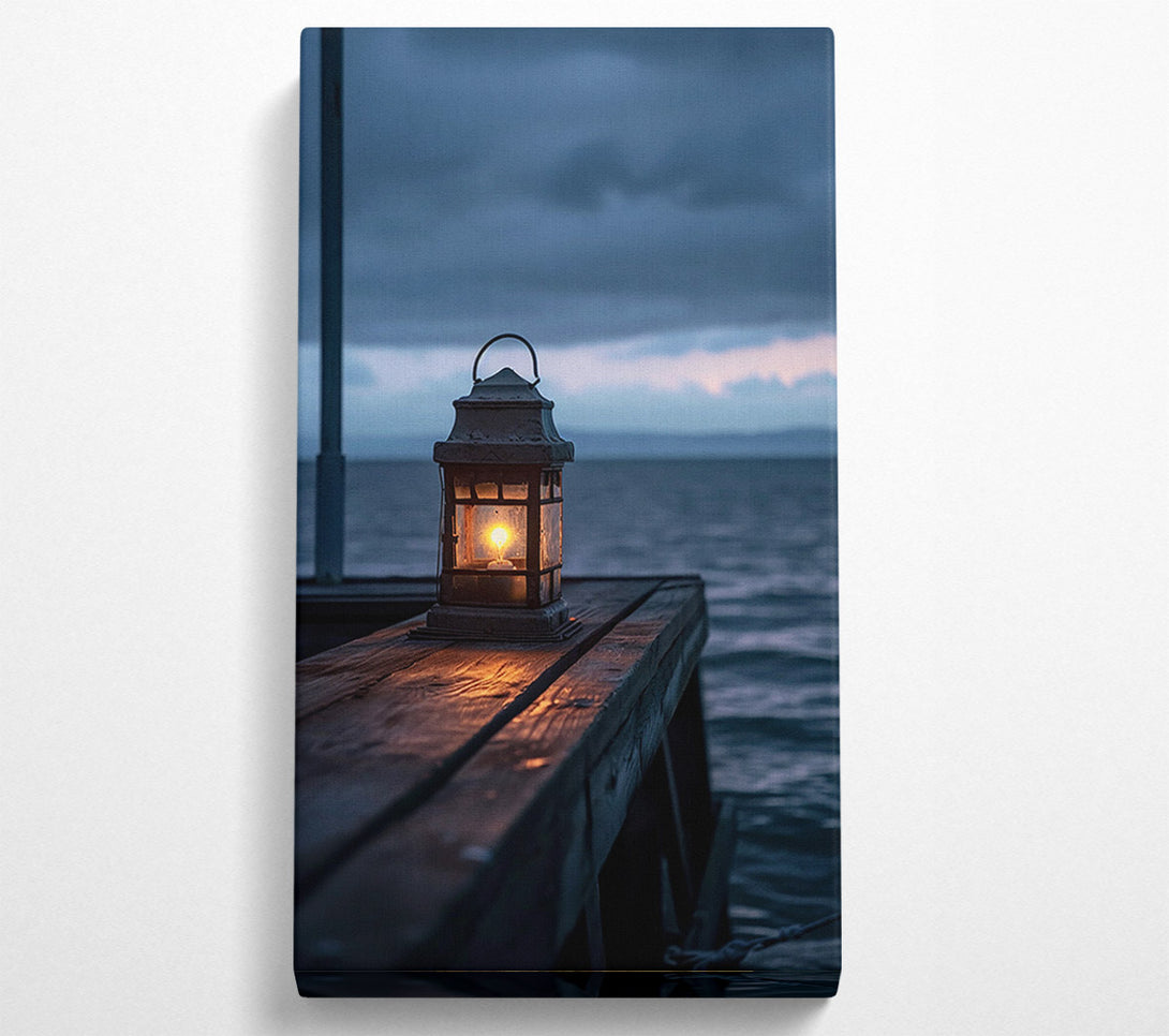  A Canvas Print of Coastal Lantern Canvas Wall Art