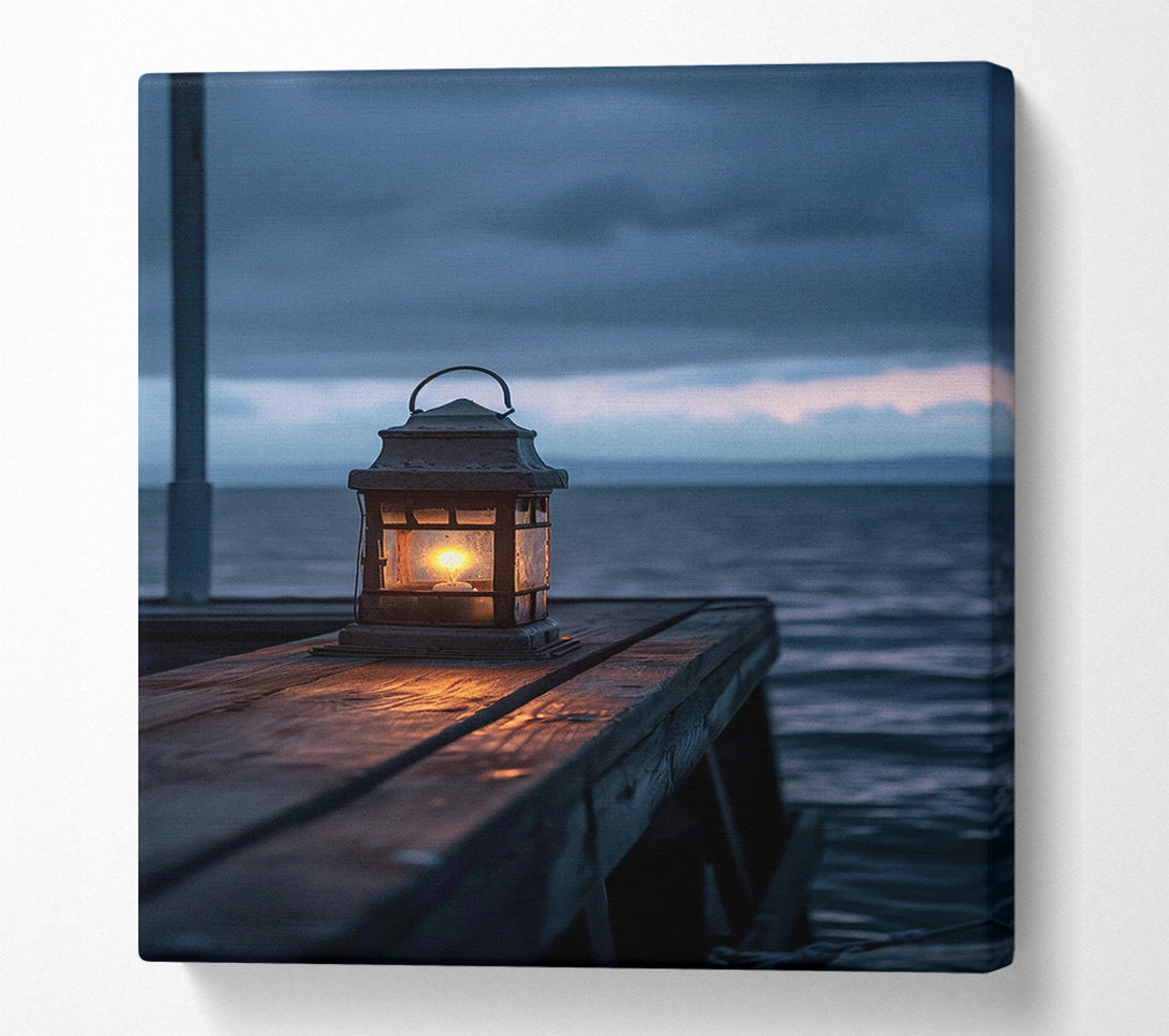  A Canvas Print of Coastal Lantern Canvas Wall Art