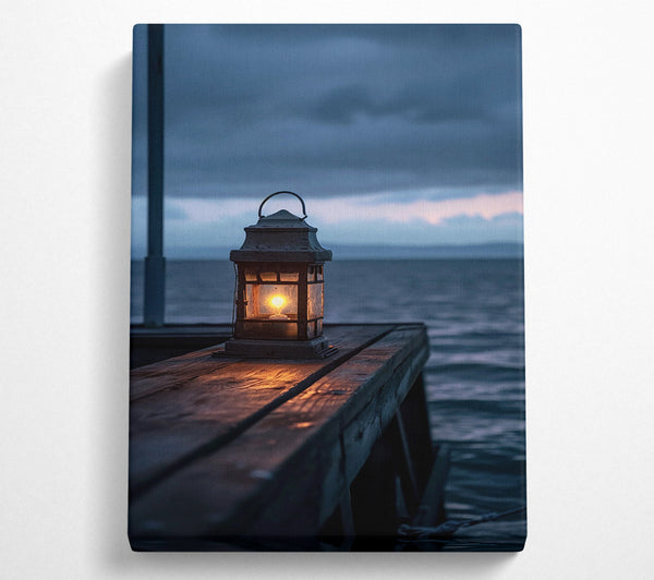  A Canvas Print of Coastal Lantern Canvas Wall Art