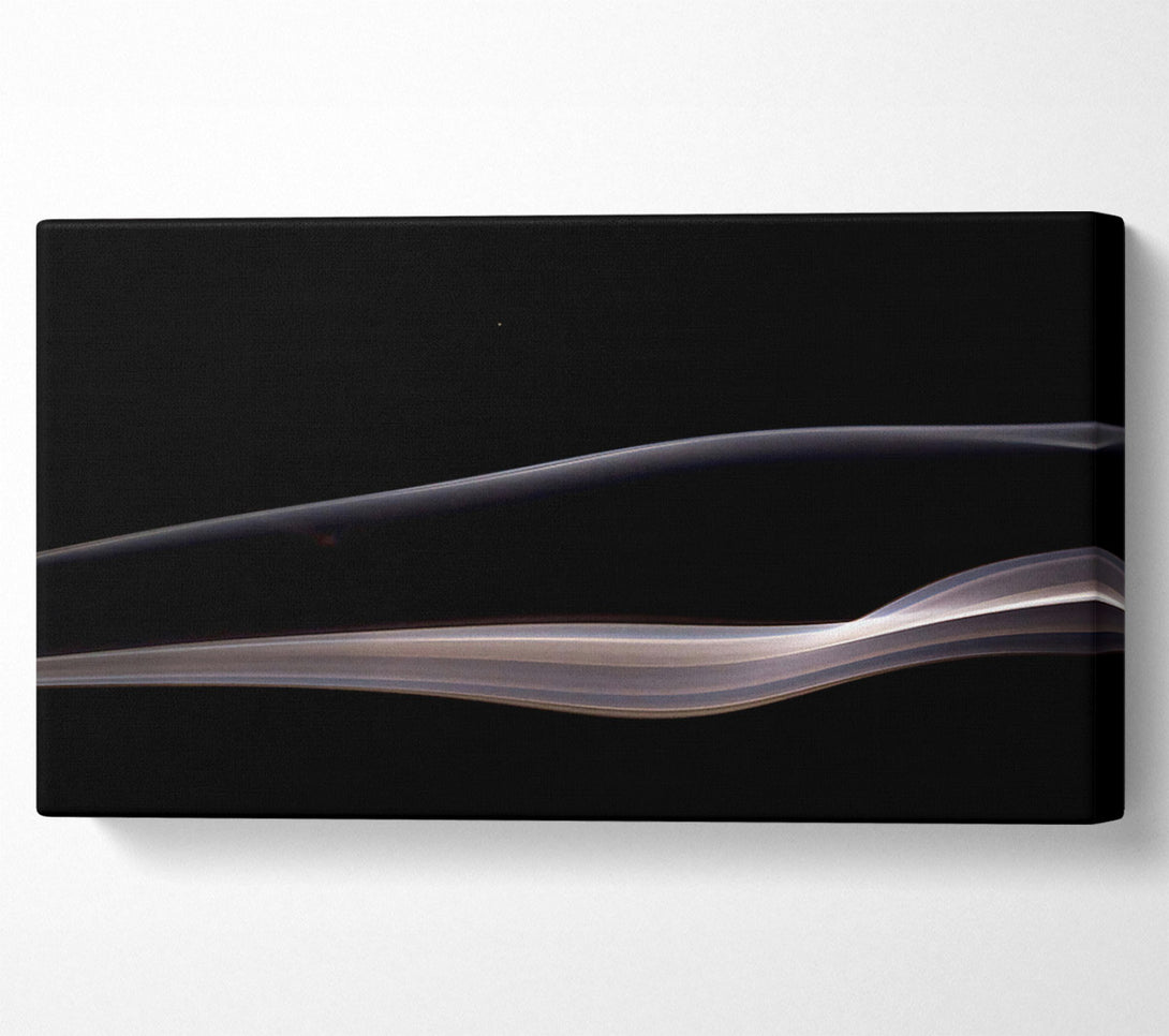  A Canvas Print of Silver Smoke Waves Canvas Wall Art