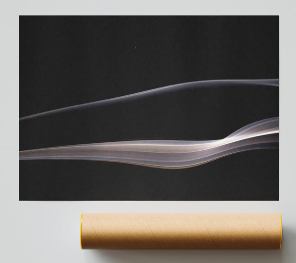 Silver Smoke Waves Poster