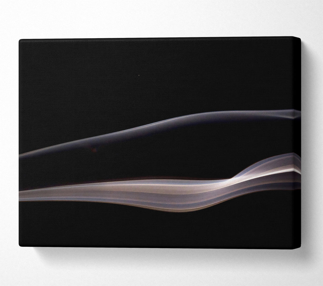  A Canvas Print of Silver Smoke Waves Canvas Wall Art
