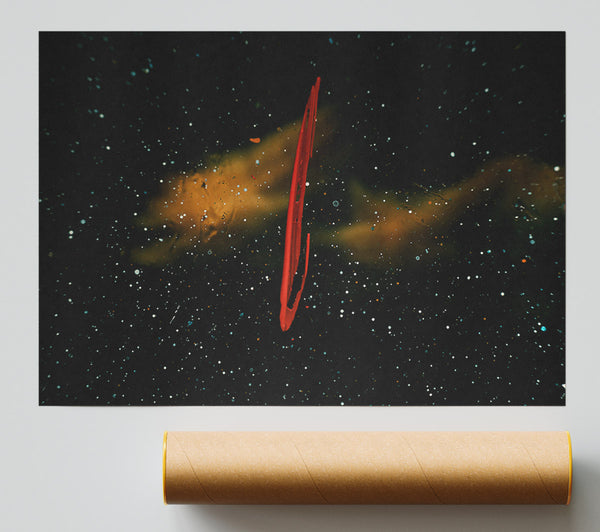 Red Streak In A Galaxy Giclee Print