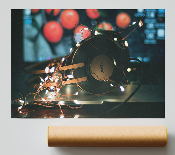 Copper Lights And Beats Print