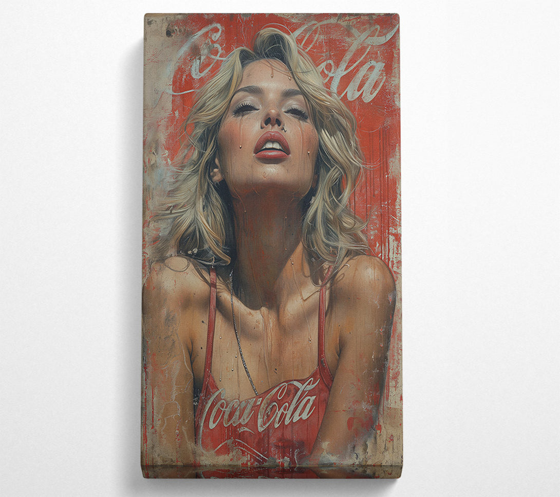  A Canvas Print of Coca Cola Woman Canvas Art