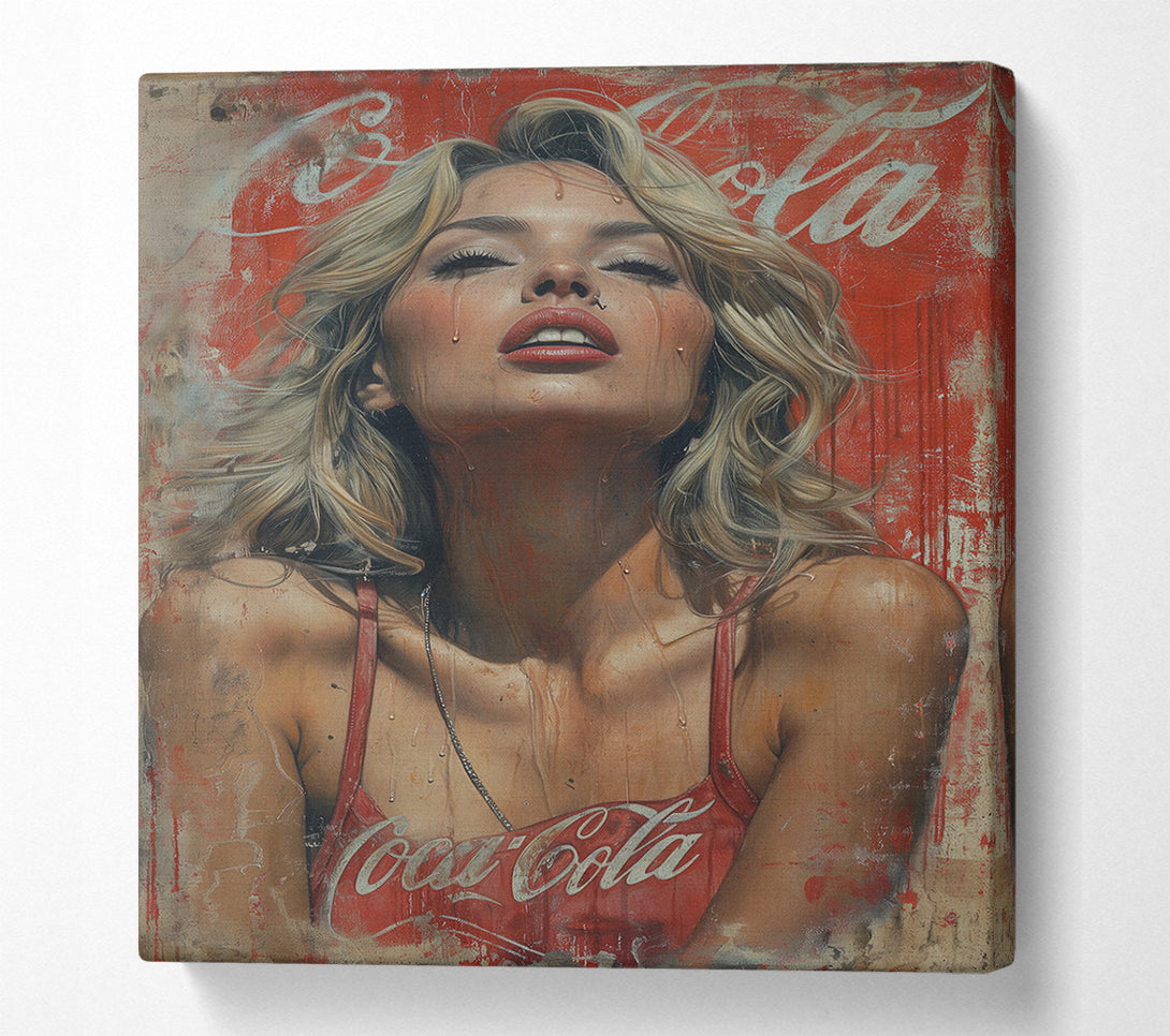  A Canvas Print of Coca Cola Woman Canvas Art
