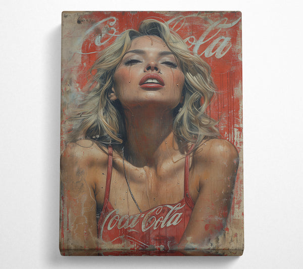  A Canvas Print of Coca Cola Woman Canvas Art