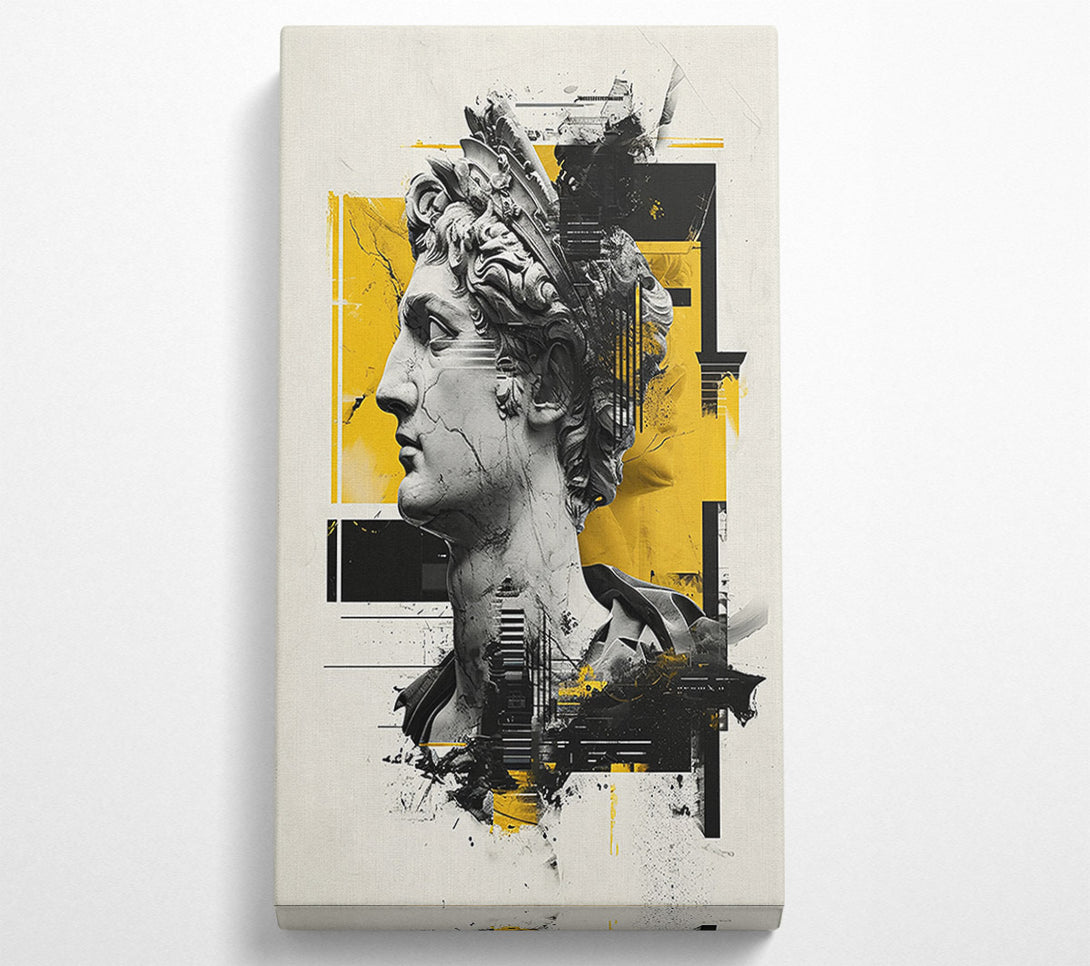  A Canvas Print of Golden Grecian Ruin Canvas Art