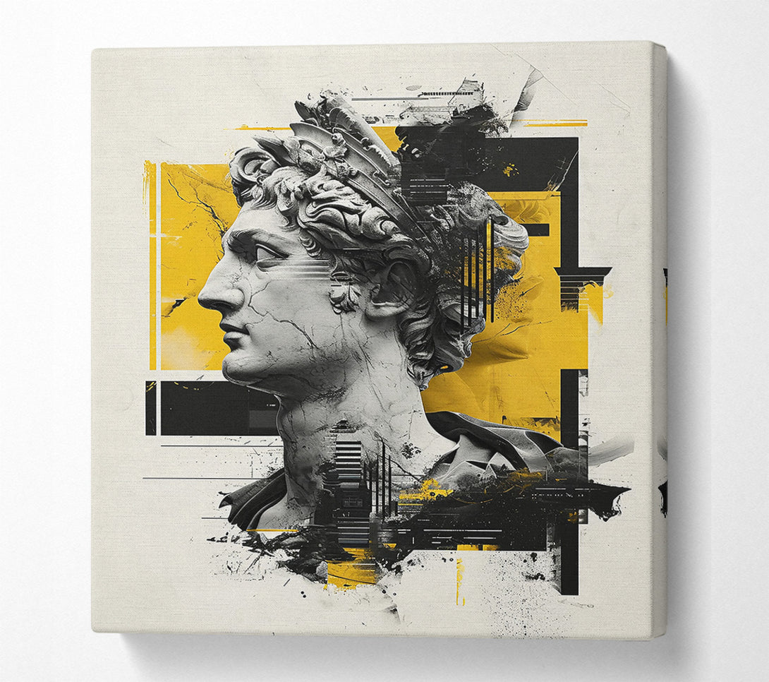  A Canvas Print of Golden Grecian Ruin Canvas Art
