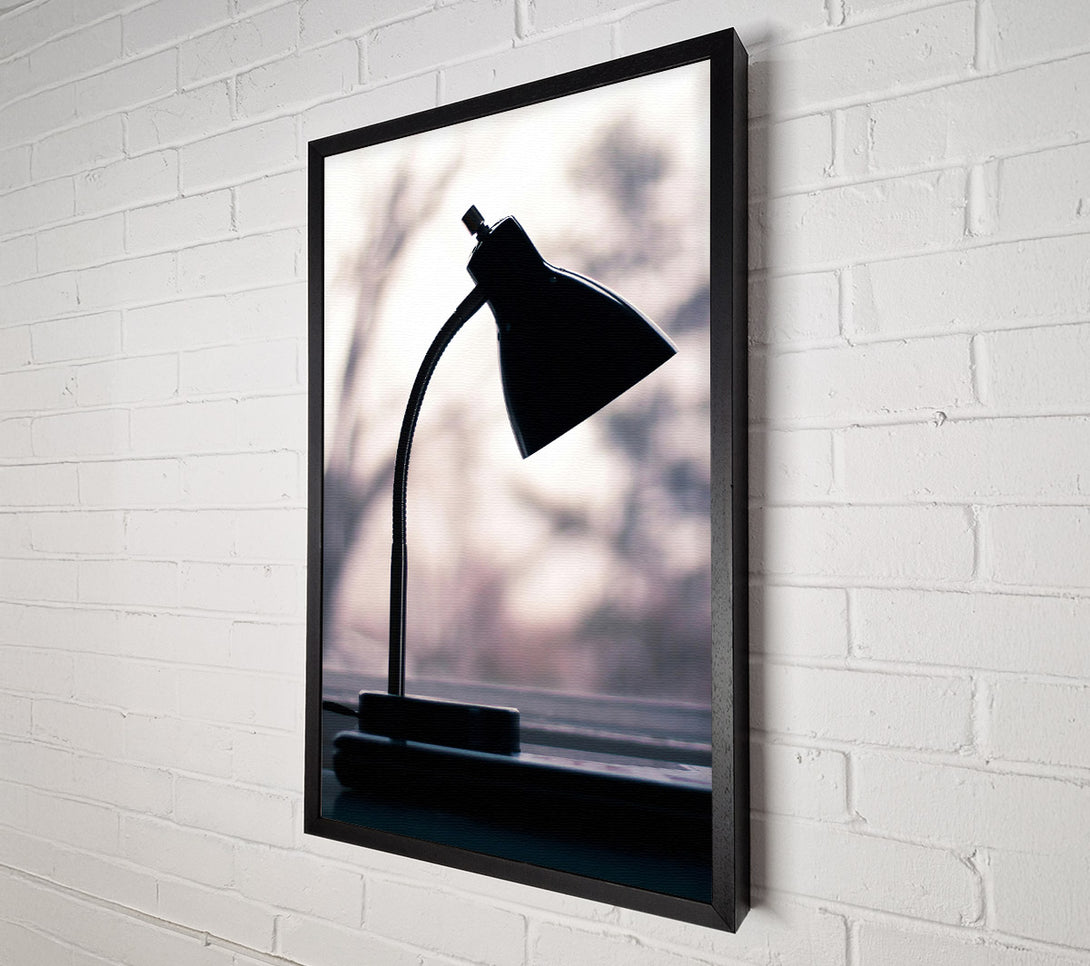  A Canvas Print of Black Lamp Silhouette Canvas Wall Art