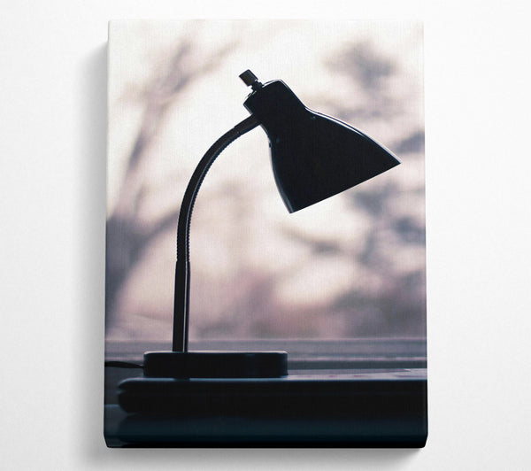  A Canvas Print of Black Lamp Silhouette Canvas Wall Art
