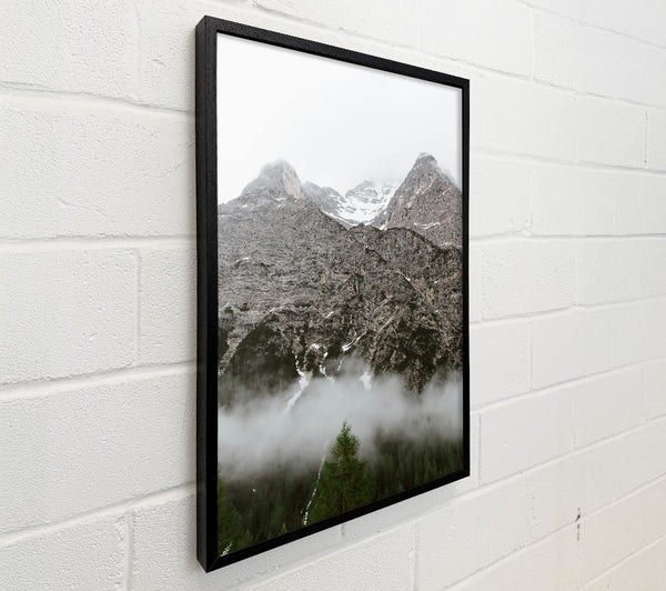 Grey Peaks In Fog