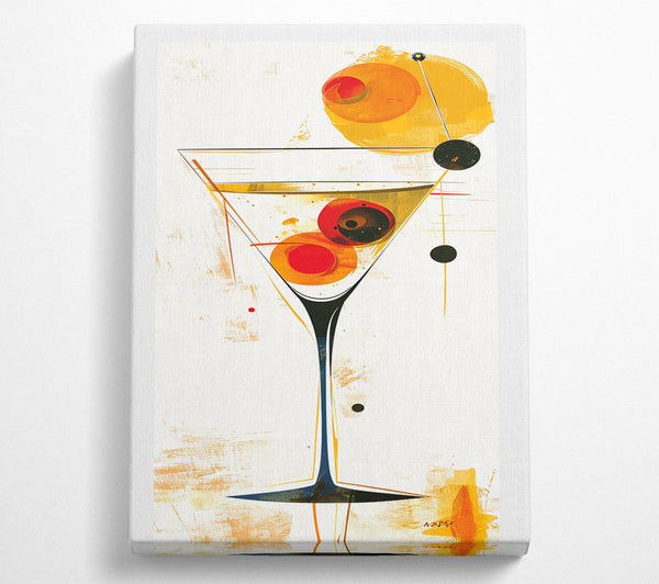  A Canvas Print of Cocktail Poster Canvas Print