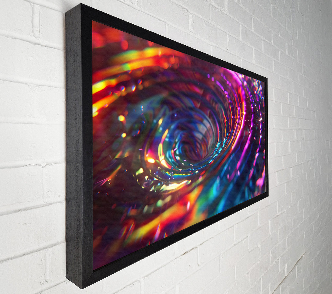  A Canvas Print of Crimson Iridescent Vortex Canvas Print
