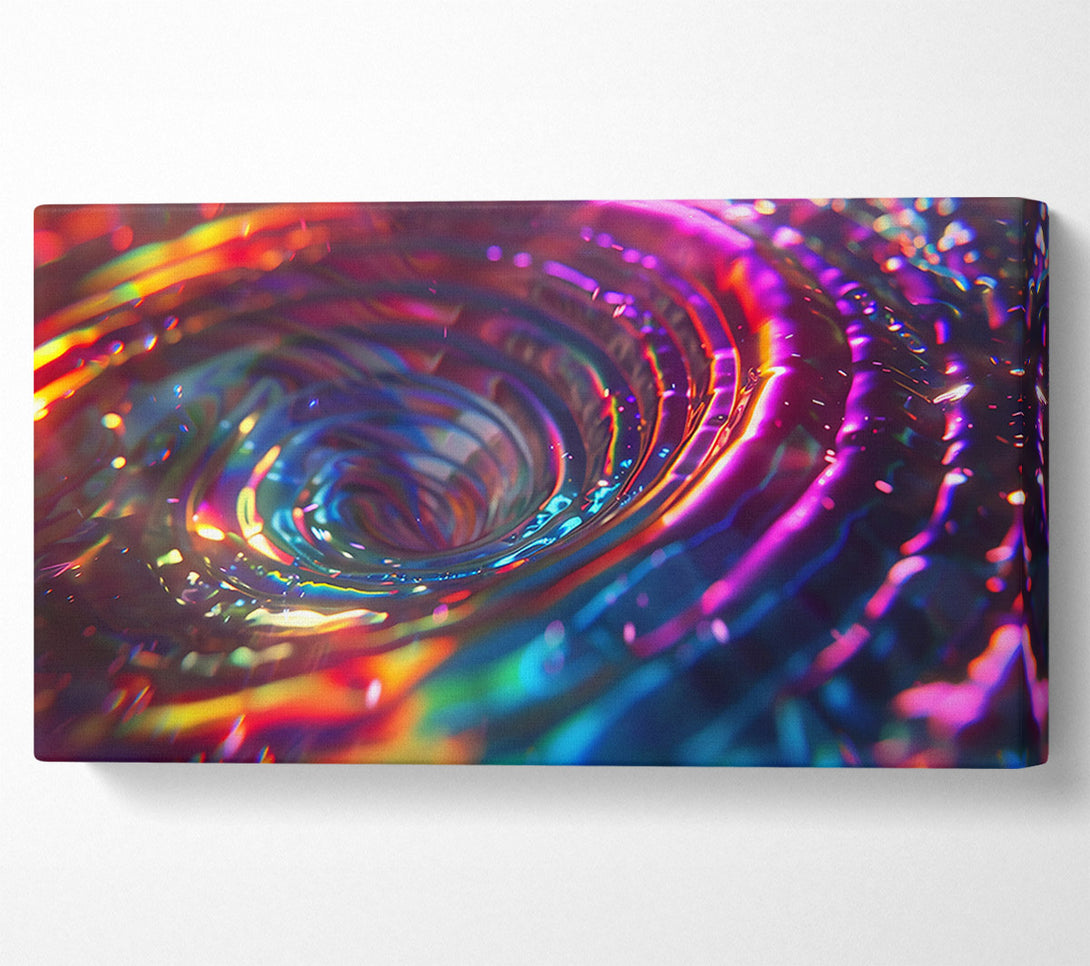  A Canvas Print of Crimson Iridescent Vortex Canvas Print