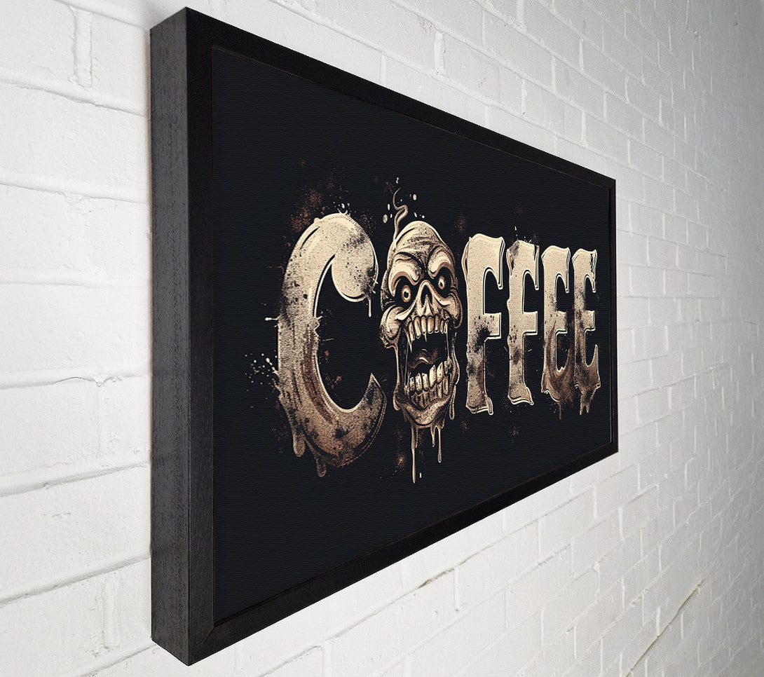  A Canvas Print of Coffee Skulls Canvas Art