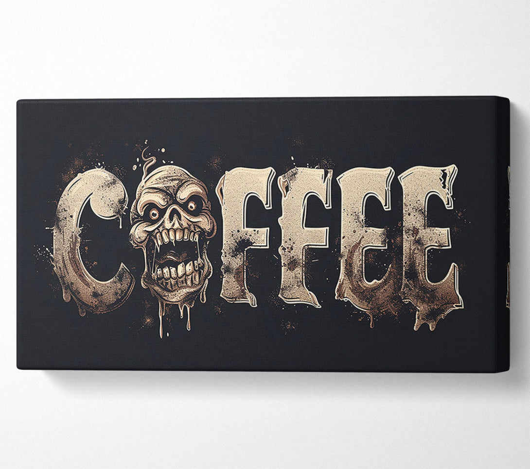  A Canvas Print of Coffee Skulls Canvas Art