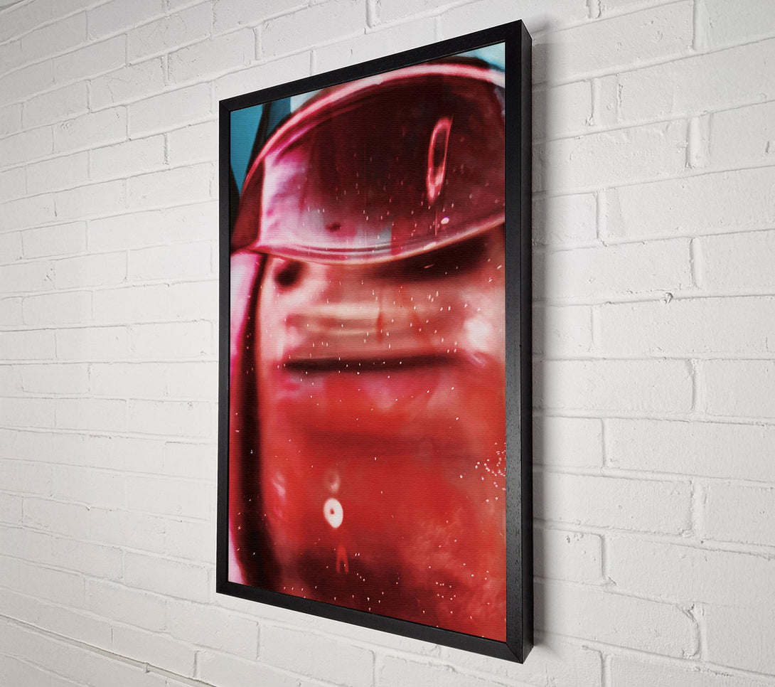  A Canvas Print of Crimson Fizzy Depth Canvas Wall Art
