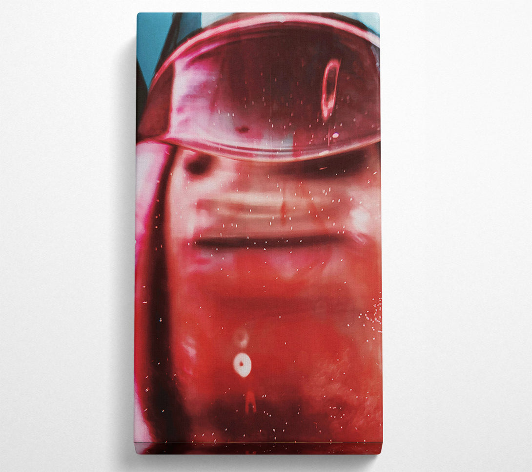  A Canvas Print of Crimson Fizzy Depth Canvas Wall Art