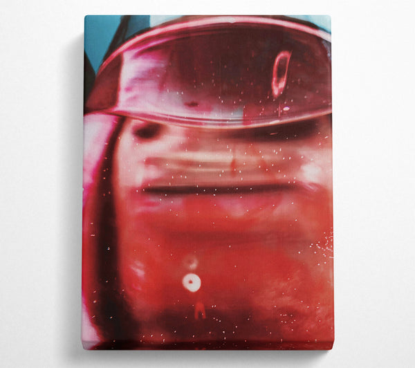  A Canvas Print of Crimson Fizzy Depth Canvas Wall Art