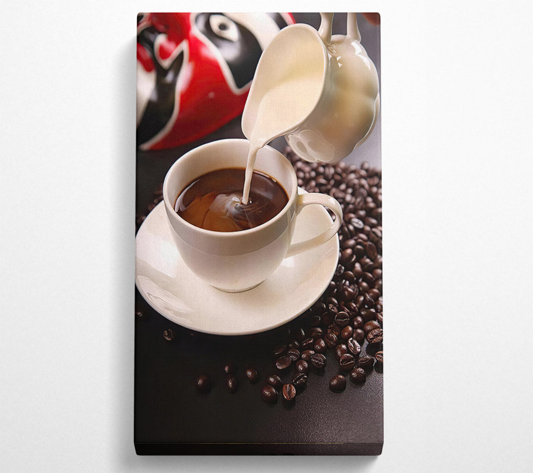  A Canvas Print of Coffee With Milk Canvas Print