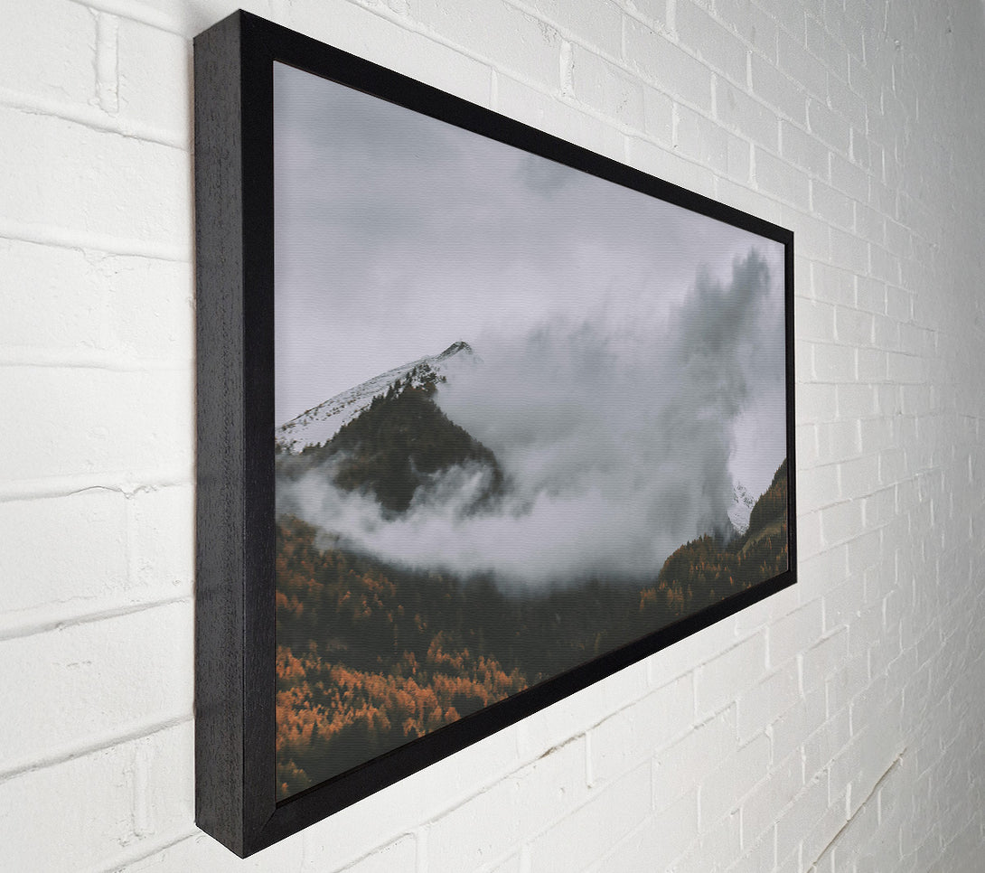  A Canvas Print of Gray Sky Mountain Mist Canvas Print