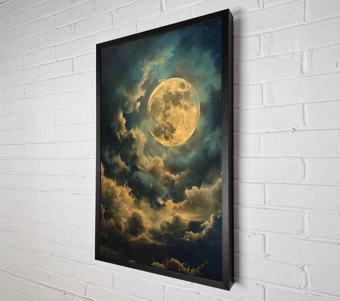  A Canvas Print of Golden Moon Dreamscape Canvas Art