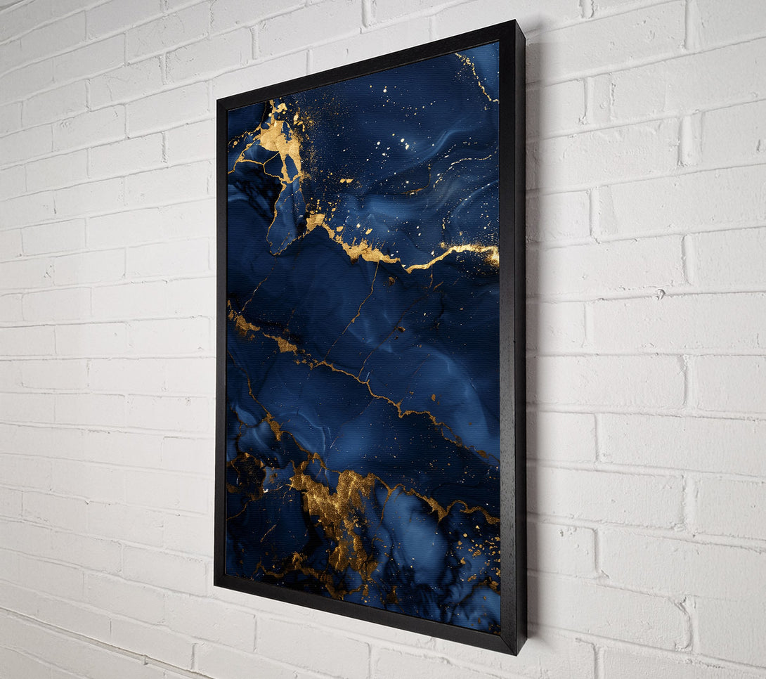  A Canvas Print of Navy Blue Abstract Dreams Canvas Print