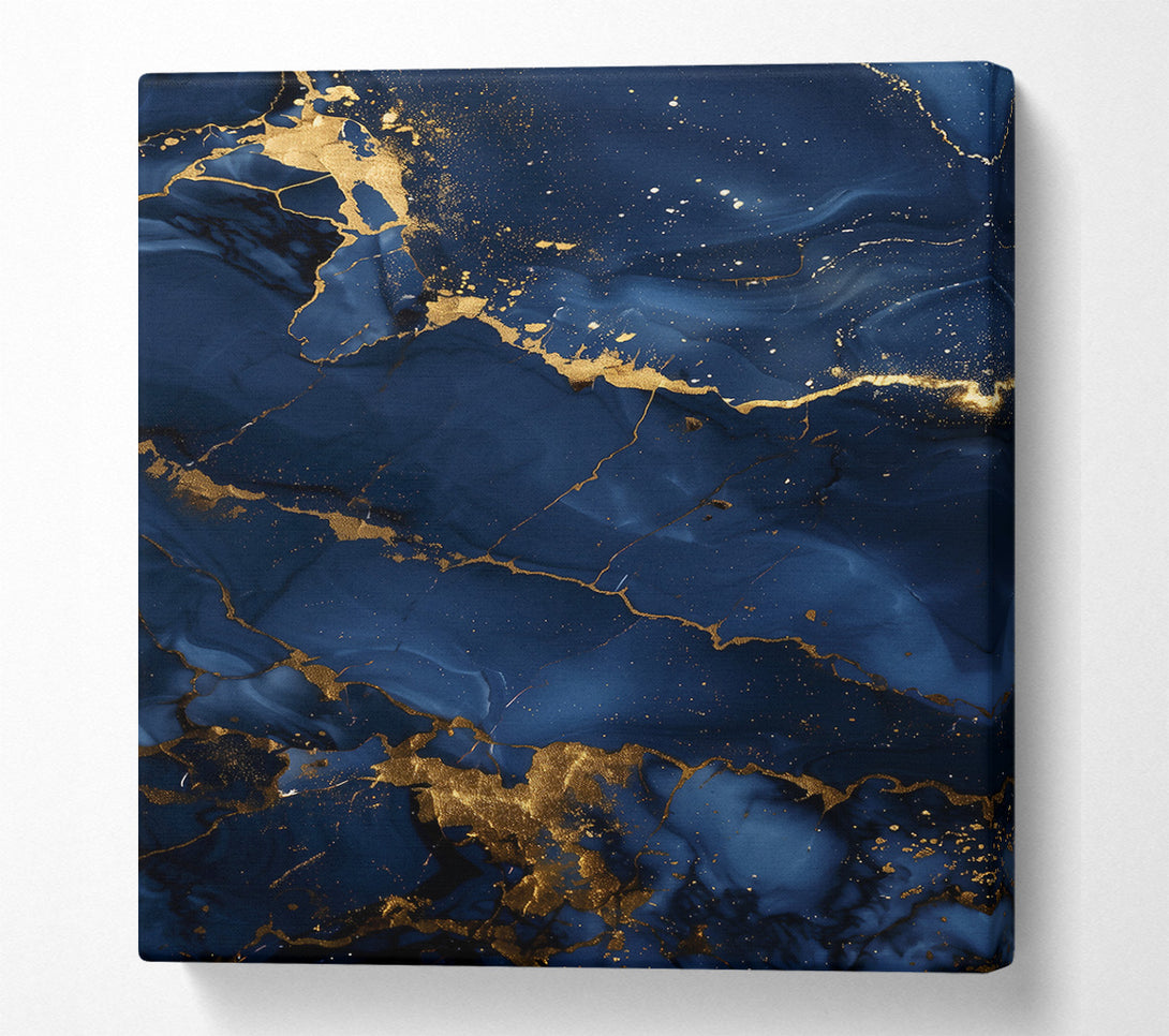 A Canvas Print of Navy Blue Abstract Dreams Canvas Print