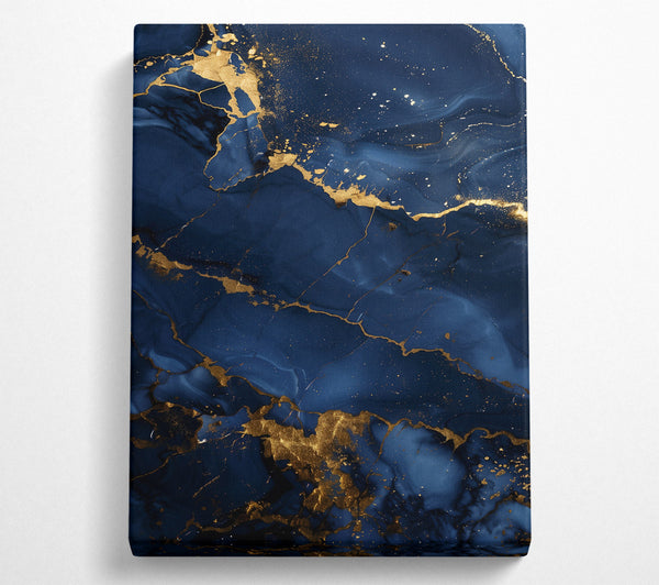  A Canvas Print of Navy Blue Abstract Dreams Canvas Print