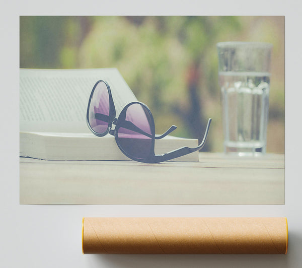 Purple Lens Resting Giclee Print