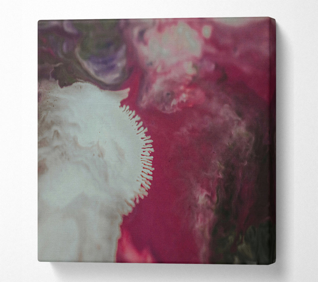  A Canvas Print of Crimson Swirl Canvas Print