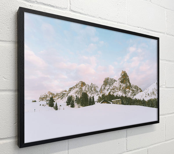 Pink Sky Mountainscape
